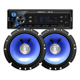 Stereo Bluetooth Radio Sd Fm Usb Con Parlantes 6,5 Pulgadas