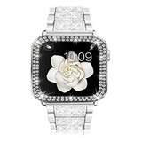 Correa De Metal Con Diamantes Para Apple Watch Pulsera Ultr