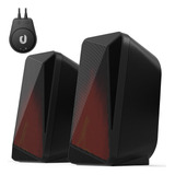 Parlante Altavoz Bluetooth 5.0 Pc Gamer Rgb 2.0 Ch Plug3.5mm