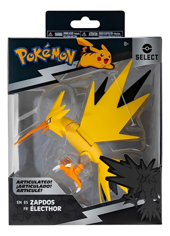 Boneco Miniatura Pokemon Zapdos 15cm Articulado 003542 Sunny