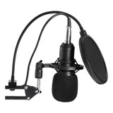 Kit Microfone Bm800 Pop Filter Aranha Braço Articulado