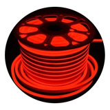 Mangueira Neon Flex Fina 8x16mm 50m + 5 Conector Ip65 Luz Vermelho 110v