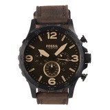 Reloj Fossil Nate Jr1487 Cronografo Hombre Nuevo Original