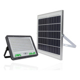 Reflector Led Con Panel Solar Luz Blanca 200w Jwj