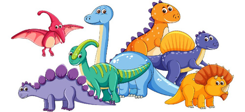 Vinilos Decorativos Dinosaurios Infantiles - 1mx50cm