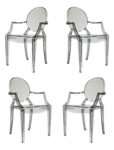 4 Silla Ghost Smoke - Sillon Ghost - Living Comedor - Eames