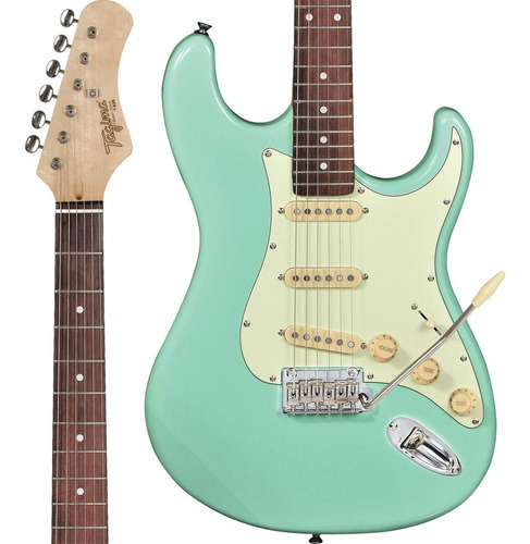 Guitarra Stratocaster Tagima T635 Surf Green Escala Escura