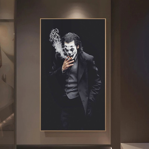 Quadro Decorativo Coringa Personagem Para Sala Escritório