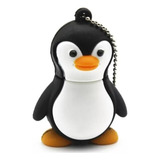 Memoria Usb De 64gb Diseño Forma Figura De Pingüino