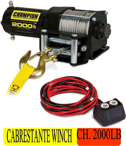Cabrestante Electrico Winch 2000 Lb Champion Atv/utv 12003 