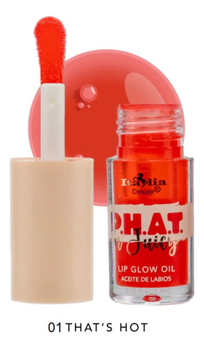 Lip Oil Gloss Phat Juicy Italia Deluxe Tono That´s Hot