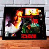 Quadro Decorativo Capa A4 33x25 True Lies Super Nintendo