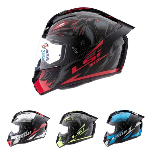 Jm Nuñez Casco Integral Ls2 352 Thunder Stinger Con Spoiler