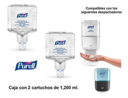 Purell Es8 Gel Antibacterial Sanitizante 2 Pz 1200ml 7763-02