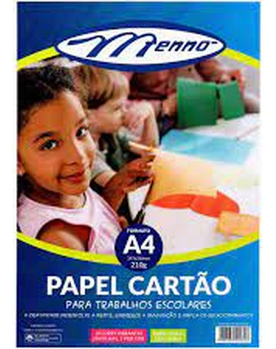 Papel Cartão Duplex 210g 20 Folhas - Menno