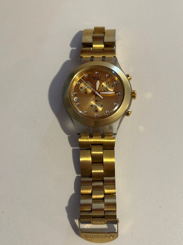 Reloj Pulsera Swatch Irony Diaphane Gold