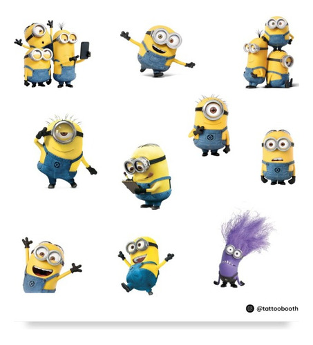 Tattoos Temporales Minions