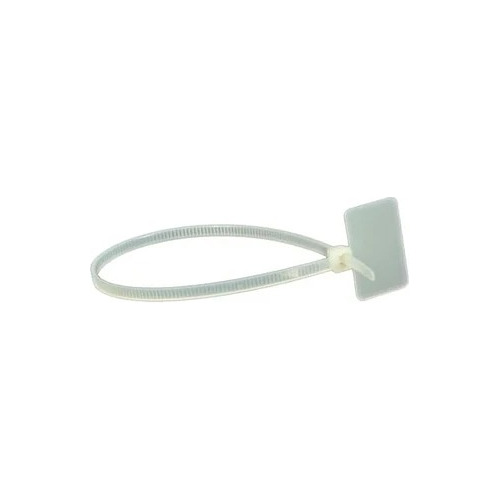 Amarra Cable Con Identificador 110x2.5 Mm Blanca 100 Unid