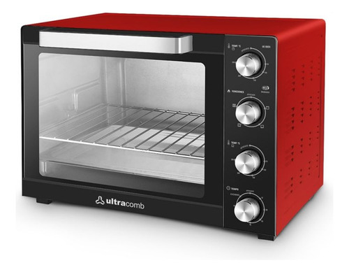  Horno Eléctrico 80l Ultracomb Uc-80cn Grill Convección Rojo