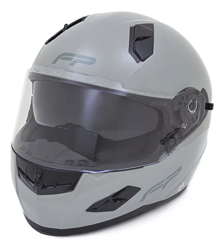 Casco Moto Integral Fp Racecraft 856 Gris Cemento Fire Parts