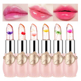 Labial Magico Eakroo Flower Lip Gloss Crystal Jelly Lipstick