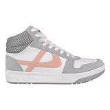 Tenis Panam Blanco/gris/rosa 010677