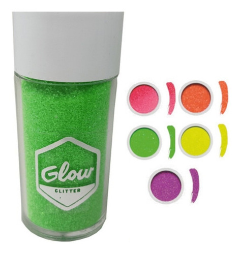 Glitter Fluor Glow Maquillaje Artístico Luz Negra