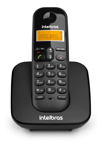 Telefone Reisdencial Sem Fio Intelbras Ts 3110 Preto Visor 