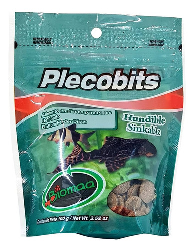 Alimento Para Peces De Fondo Plecobits 100 G