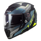 Casco Motociclista Cerrado Ls2 Breaker Beta  Cobalto  Ff390