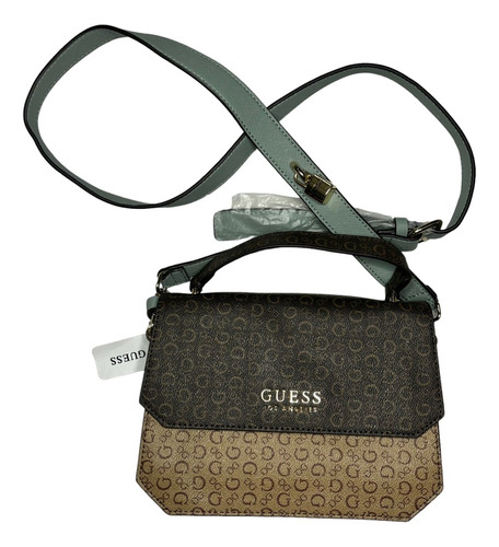 Bolsa Guess Original De Dama Color Marrón.