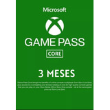 Xbox Game Pass Core 3 Meses México (xbox Live Gold 3 Meses) 