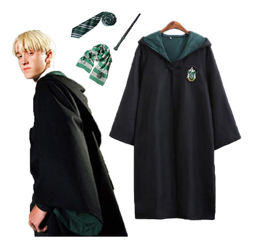 4 Unids/set Disfraz De Capa De Harry Potter Slytherin