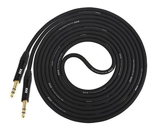 Lyxpro ¼ Trs A ¼ Trs Cable Equilibrado 10 Pies Macho A Mac