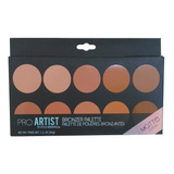 Paleta De Bronzeador E Contorno Make - Pro Artist 10 Paletas