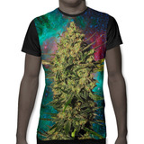 Camiseta Canabbis Maconha Psicodelico 3d  Tattoo Camisa 2