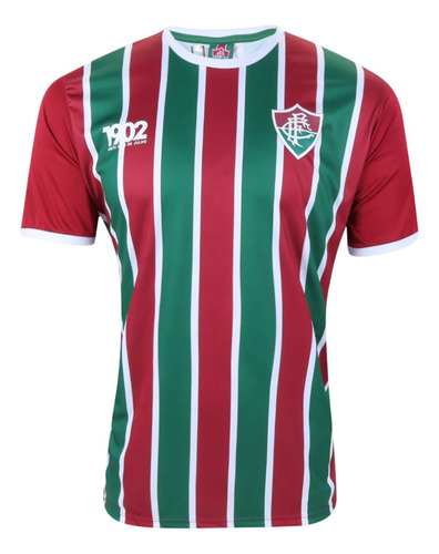 Camisa Fluminense Torcedor Tricolor Manga Curta Confortável