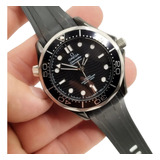 Reloj Compatible Con No Omega Seamaster  Caucho