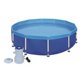 Kit Piscina 4500l Estruturada Circular Bomba Filtro Mor