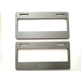 Portaplacas Para Audi Vw Nissan Chevrole Fibra Carbono Gris 