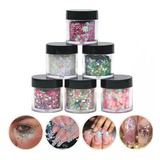 3 Glitters Lentejuelas Ice Irisdiscente Purpurina Uñas Deco