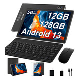 Tablet X900 10.1  Con Funda Aocwei  128gb Negra Y 12gb De Memoria Ram