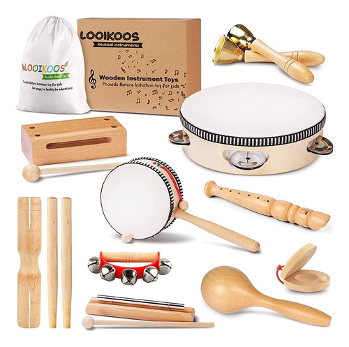 Looikoos Instrumentos Musicales Infantiles, Set Musical Ecol