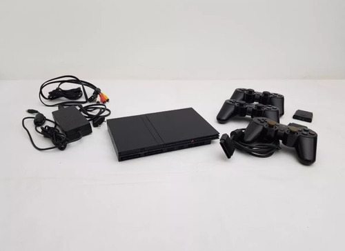 Playstation 2 Slim, 2 Joysticks Inalámbricos