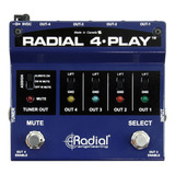 Salida Radial De 4 Canales Y 4 Reproducciones, Caja Directa 