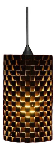 Lámpara Colgante Diseño A Cuadros Moderna Apto Led