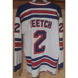 Jersey Nhl. Talla 50. Leetch. Rangers. # 2. Hockey C.c.m.