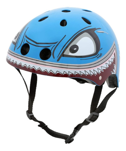 Casco Bicicleta Con Luz Infantil Shark Mediano Hornit