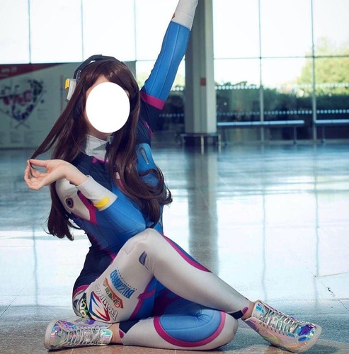 Cosplay Overwatch Dva Traje Enterizo Anime Disfraz Importado