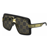 Gucci Gg0900s 001 Aviator Oversized Negro Dorado